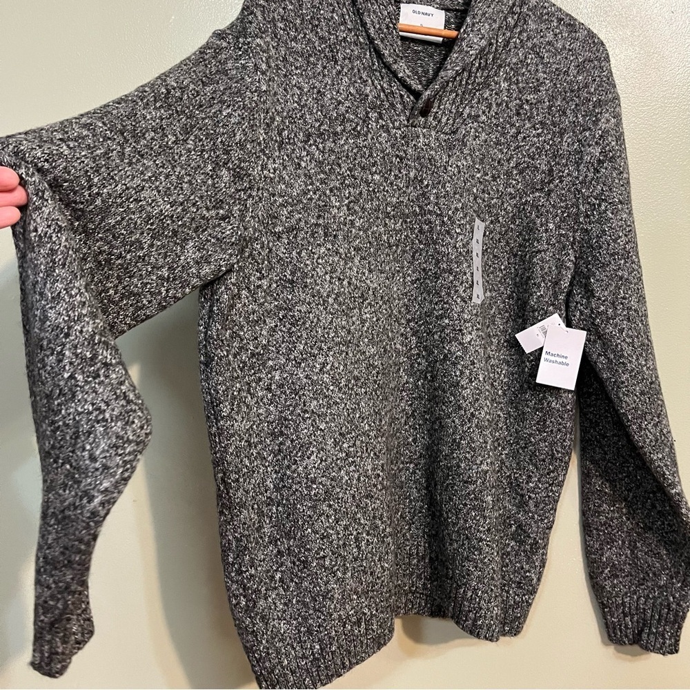 Old Mavy Men’s Cotton Gray Knit Thick Sweater Office Carrier Size XL NWT - Picture 2 of 11